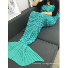 2017 neue handgemachte Fleecedecken Mermaid Tail Blanket